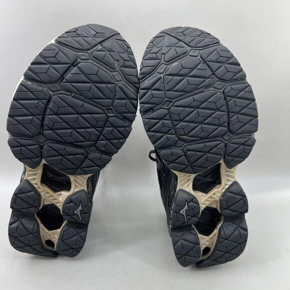 Mizuno Wave Creation Waveknit 2 Shoes Women Size 7.5 Black White Running Sneaker - Picture 7 of 8